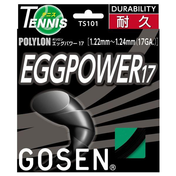 GOSEN（ゴーセン） エッグパワー17 ブラック TS101BK(代引不可)