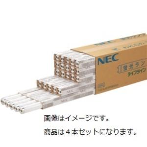 NEC 蛍光ランプ ライフライン 直管グロースタータ形 15W形 昼光色 FL15D/4K-L 1パ...