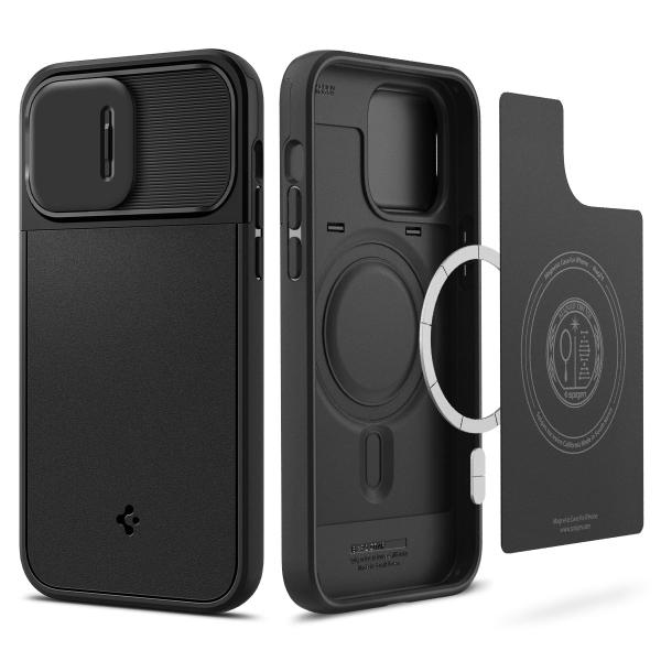 Spigen iPhone14Pro ケース MagSafe対応 カメラレンズ保護 スライド式 マグ...