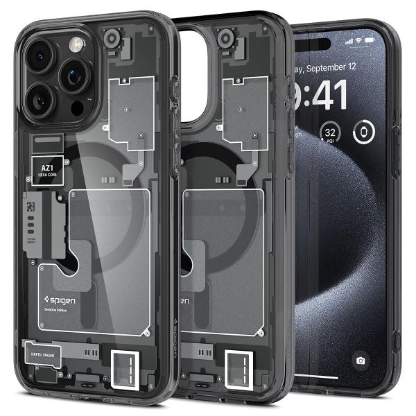 Spigen iPhone15Pro ケース MagSafe ストラップホール 黄変抑制 ACS06...