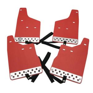 JB64 ジムニー マッド フラップ ガード 泥除け レッド 1台分 セット
