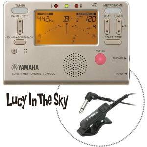 YAMAHA ( ヤマハ )  TDM-700GM チューナーメトロノーム 専用マイク付き｜lucyinthesky