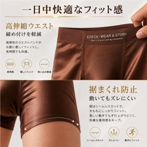 ボクサーパンツ メンズ シームレス アイスシル...の詳細画像5