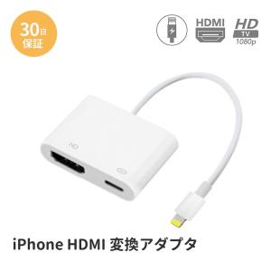 送料無料 HDMI 変換アダプタ iPhone 変換ケーブル Lightning テレビ出力 ライトニングケーブル AVアダプタ  LSF-010
