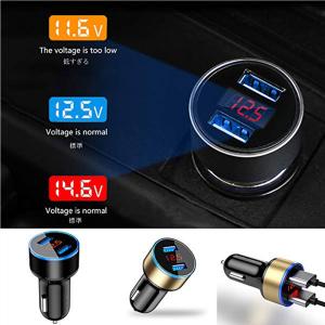 シガーソケット USB 2ポート 電圧計付き ...の詳細画像4