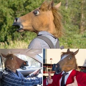 馬 マスク 変身マスク おもしろ コスプレ ア...の詳細画像1