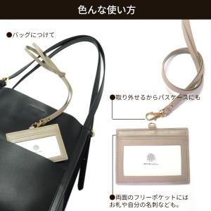 本革 両面 クリア IDカード ホルダー 透明...の詳細画像3