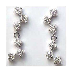 スウィングピアス pt900 0.20〜0.30ct ダイヤモンドピアス SIクラス F