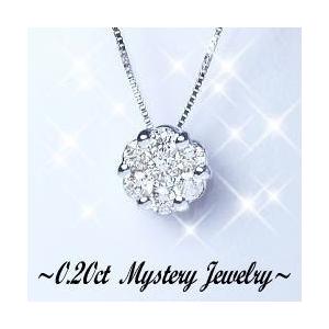 WG ダイヤモンド ネックレス ペンダントネックレス あすつくK18YG PG WG 0.2ct フラワー