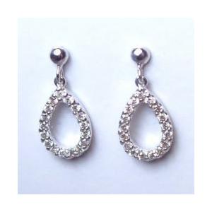 ダイヤモンドピアス あすつく K14WG K14YG 0.2ct ダイヤモンド スリー
