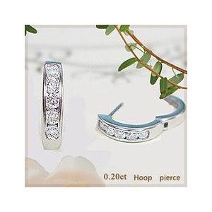 フープピアス あすつく 大特価 K14WG YG PG 0.2ct ダイヤモンドパヴェ