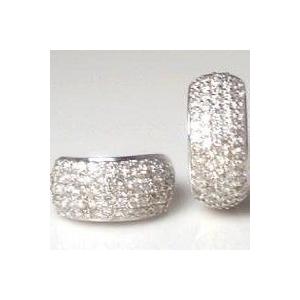 LugeJewelry ダイヤモンド フープピアス