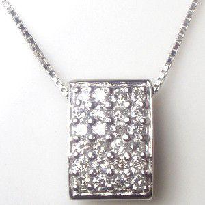 ペンダントネックレス PT900 K18YG PG WG 0.15ct フラワー