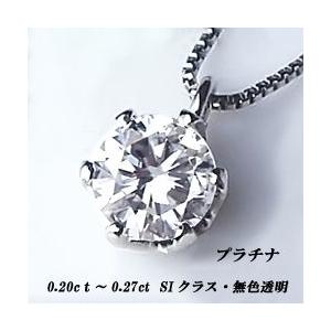 ペンダントネックレス【完全無色透明Gカラー】あすつくpt900 0.20ct