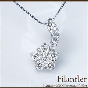 ペンダントネックレス【完全無色透明Gカラー】あすつくpt900 0.20ct