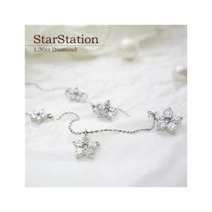 ペンダントネックレス【完全無色透明Fカラー】K18YG PG WG 1.30ct 