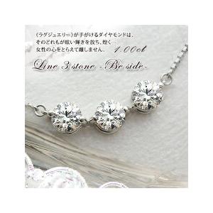 ペンダントネックレス 中央宝石研究所 鑑定書 pt900 1.0ct スリー 