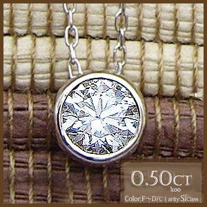 ペンダントネックレス 中央宝石研究所 鑑定書 鑑定シート pt900 0.5ct 