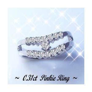 ダイヤモンドリング K18YG PG WG 0.31ct ダイヤモンド エタニティ 