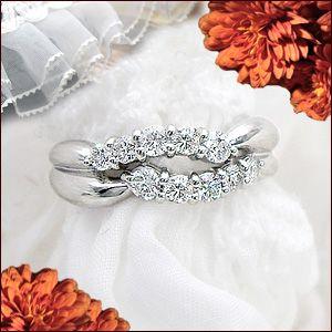 ダイヤモンドリング 指輪 K18YG PG WG 0.5ct 2連 エタニティ