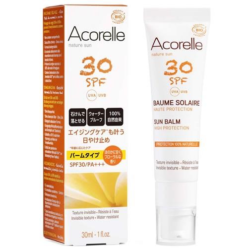 アコレル　サンプロテクションバーム30　【フェイス用】 ※SPF: 30/ PA: +++acore...