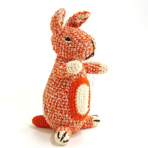 アンクレール (Anne-Claire Petit)　ぬいぐるみ　ちびうさぎ　オレンジ