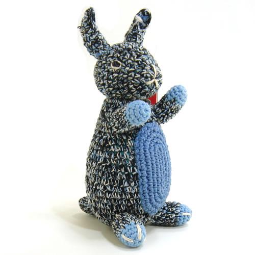 アンクレール (Anne-Claire Petit)　ぬいぐるみ　ちびうさぎ　ブルー