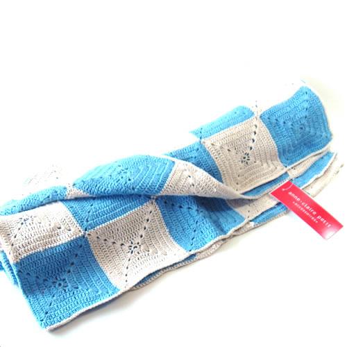 アンクレール (Anne-Claire Petit)　スクエア　ベビープラッド　(ブランケット)　ブ...