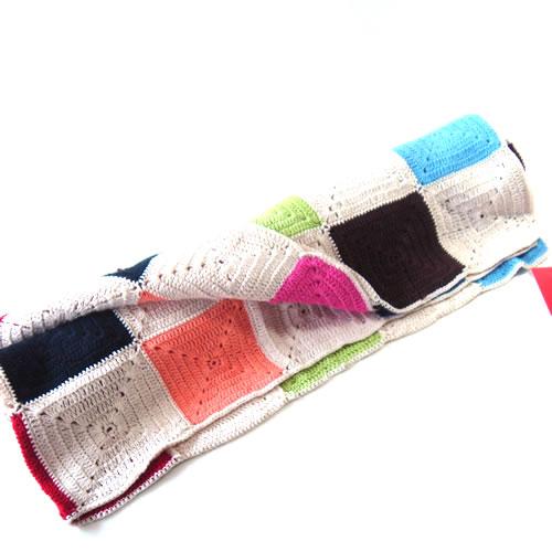 送料無料！アンクレール (Anne-Claire Petit)　スクエア　ベビープラッド　(ブランケ...