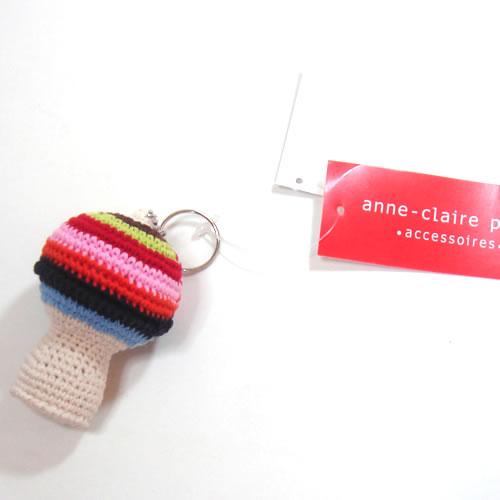 アンクレール (Anne-Claire Petit)　きのこキーホルダー　マルチカラー