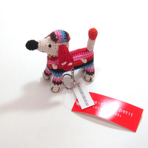 アンクレール (Anne-Claire Petit)　プードルキーホルダー　マルチカラー(犬いぬ）