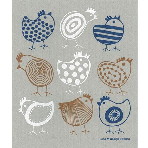 レーナ・カールソン　スポンジワイプ　ヒヨコ　MLT GY