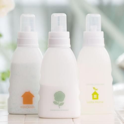 ロッタホーム　詰め替えボトル　（洗濯洗剤用）　とり、おはな、またはおうち