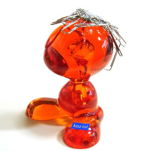 ドイツ　Koziol (コジオル)社　CURLY　クリップディスペンサー　オレンジ