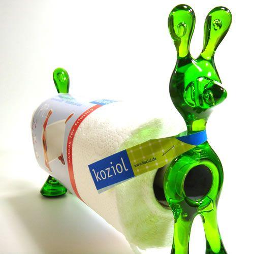 ドイツ　Koziol (コジオル)社　PIT　キッチンペーパーホルダー　グリーン