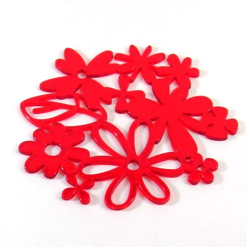 Koziol(コジオル) ALICE　コースター４枚セット　レッド