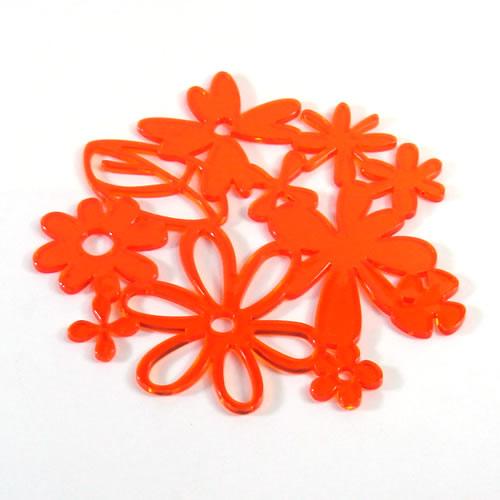 Koziol(コジオル) ALICE　コースター４枚セット　オレンジ