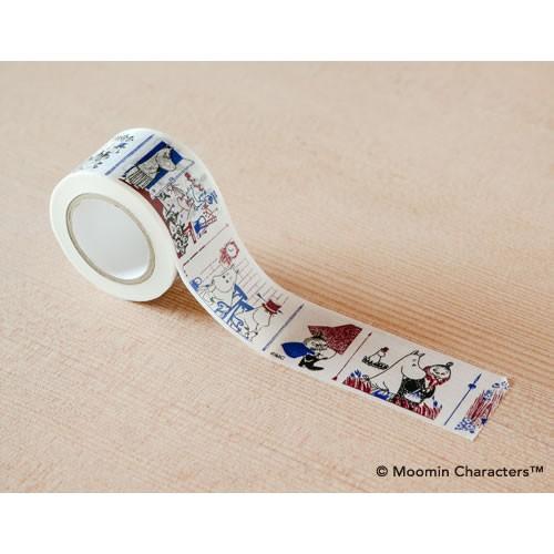 【ゆうメール９９円】カモ井加工紙 コミックシリーズ リトルミイ(エンジ×ブルー)　30mm×10m ...