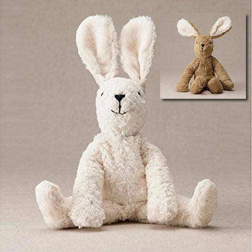 ぬいぐるみ うさぎ（白）または　(ベージュ)　Mサイズ【ゼンガー/SENGER】 センガー