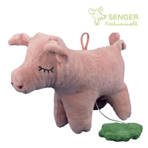 ぬいぐるみ　オルゴール　こぶた　【ゼンガー/SENGER】 センガー　　オーガニック　コットン mu...