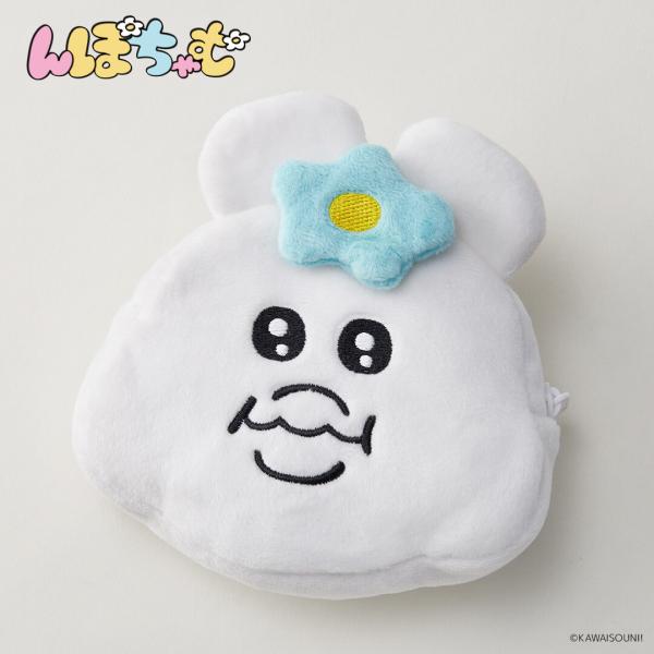 んぽちゃむ　リバーシブルポーチ  小物入れ　財布　ケース　ファスナー付きポーチ　きみまろ　ひよこ