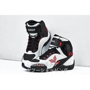 DUHAN レーシングブーツ メンズ バイク用靴 ツーリングライディン