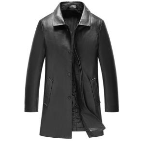 レザーコート 本革 ラム革コート 膝丈 ロングコート トレンチコート