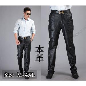 DOMA ドマ　レザーパンツ　裾ジップ　革パン　本革　リアルレザー　ウエストゴム SALE! 本革 レザーパンツ 黒色 羊革パン ライダースパンツ