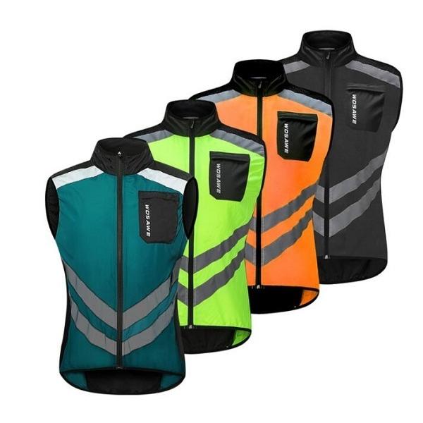 SALE!　収納可　サイクリングベスト 自転車ウエア　メンズ　撥水　反射　ジレー  レディース 男女...