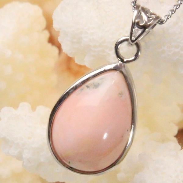 ピンクオパール ペンダント ネックレス opal 高品質 Pendant 天然石 ｜メンズ レディー...