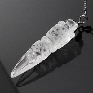 水晶 ペンダント クリスタル ペンデュラム 独鈷杵[どっこし...