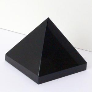 オニキス ピラミッド 原石 クラスター 黒縞瑪瑙 Pyram...