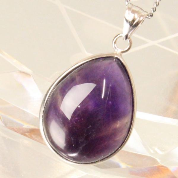 アメジスト ペンダント ネックレス Amethyst  紫水晶  Necklace 天然石 ｜メンズ...