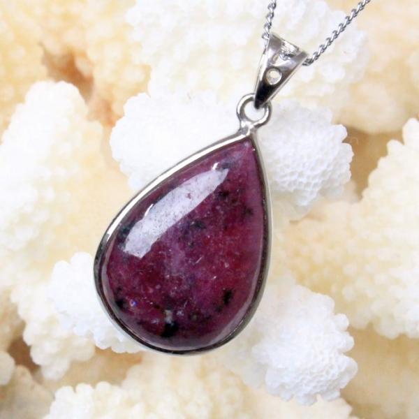 ルビーインゾイサイト ペンダント ネックレス ruby アニョライト Necklace パワーストー...